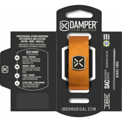 DMMD03 Демпфер гитарный, кожа, средний, оранжевый металлик, IBOX