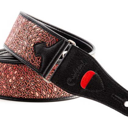 8419612000810 Talisman Alien Red Ремень для гитары, текстиль/синтетика, красный, RightOn Straps