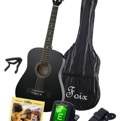 FCG-2038CAP-BK Классическая гитара+Аксессуары, цвет чёрный, Foix