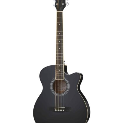 GA-H10-BK Акустическая гитара, с вырезом, черная, Smiger