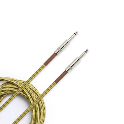 PW-BG-20TW Custom Series Braided Кабель инструментальный, 6м, желтый, Planet Waves