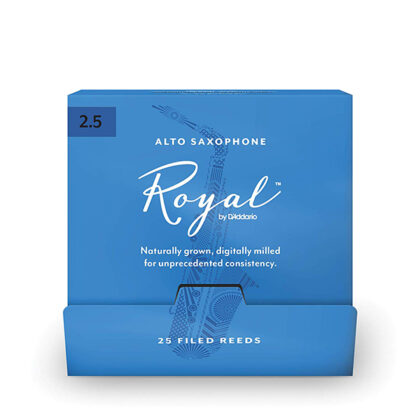 RKB0125-B25 Rico Royal Трости для саксофона тенор, размер 2.5, 25шт в индивидуальной упаковке, Rico
