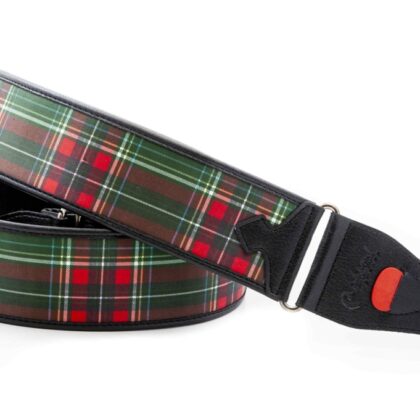 8436612540825 Talisman Tartan Green Ремень для гитары, текстиль/синтетика, зеленый, RightOn Straps