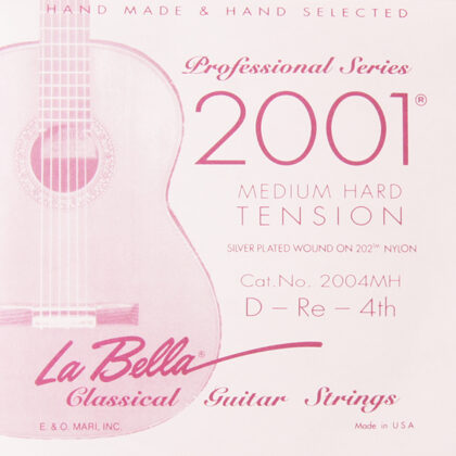 2004MH Отдельная 4-я струна для гитары посеребреная La Bella
