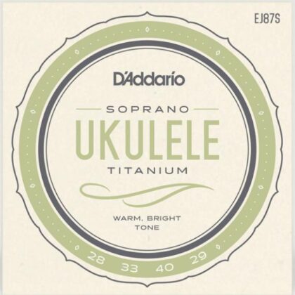 EJ87S Titanium Комплект струн для укулеле сопрано, D'Addario