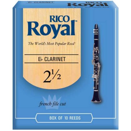 RBB1025 Royal Трости для кларнета Eb, размер 2.5, 10шт, Rico