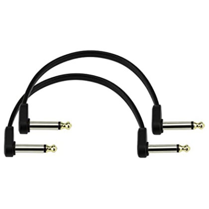 PW-FPRR-206OS Custom Series Flat Offset Инструментальный патч-кабель, 2шт, 15см, Planet Waves