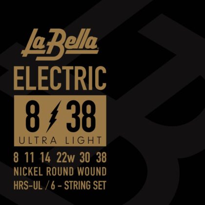 HRS-UL HRS Комплект струн для электрогитары, никелированные, 8-38, La Bella