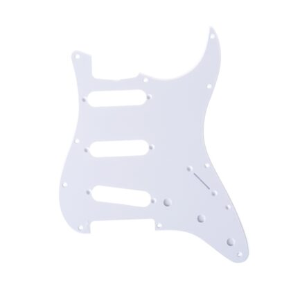 MX1388GW Пикгард для гитары Fender Stratocaster SSS, 1 слой, белая, Musiclily