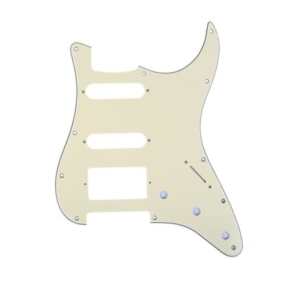 MX1382CM Пикгард для гитары Fender Stratocaster HSS, 3 слоя, кремовая, Musiclily