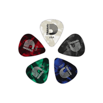 1CAP4-10 Pearl Celluloid Medium Медиаторы разноцветные средние, целлулоид, 10шт Planet Waves