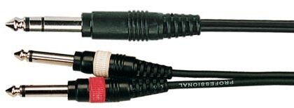 BB314-3M Кабель акустический, 6,35мм, стерео - 2х6,35мм, моно, 3м, Soundking