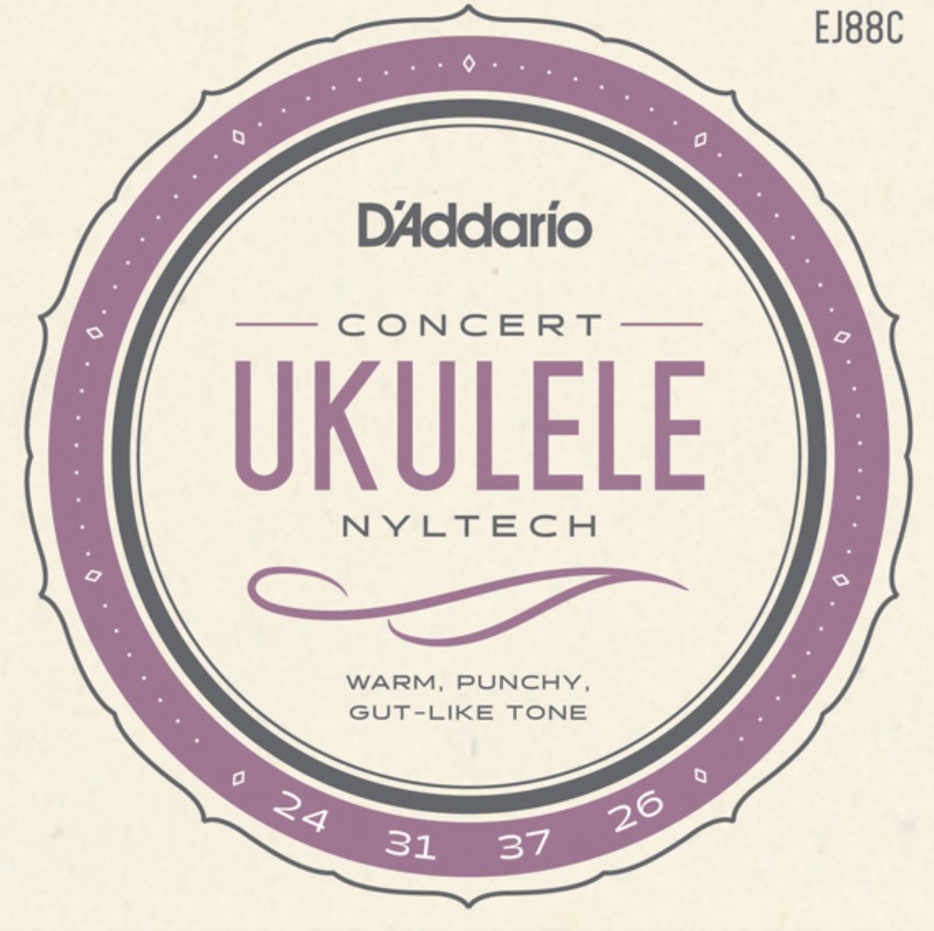 EJ88C Комплект струн для концертного укулеле, D'Addario
