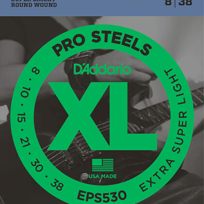 EPS530 XL PRO STEEL Струны для электрогитары Extra-Super Light 8-38 D`Addario