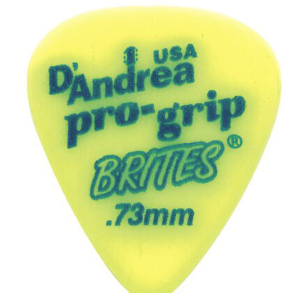 RPGB351.73MD ProGrip Brites Медиаторы, дерлин, 72шт, 0.73мм, D'Andrea