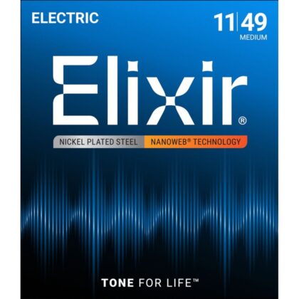 12102 NANOWEB Комплект струн для электрогитары, Medium, 11-49, Elixir