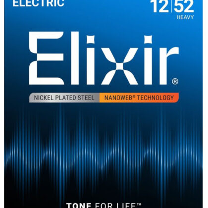 12152 NANOWEB Комплект струн для электрогитары, Heavy, 12-52, Elixir