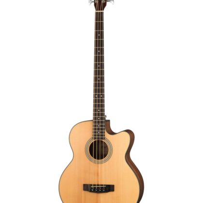 SJB5F-NS-WBAG Acoustic Bass Series Электро-акустическая бас-гитара цвет натуральный, с чехлом, Cort