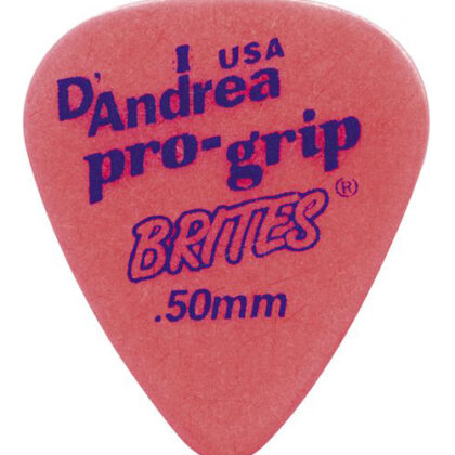 RPGB351.50TH ProGrip Brites Медиаторы, дерлин, 72шт, 0.50мм, D'Andrea