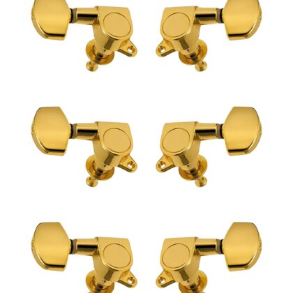 J-01-GD-3+3-Metallor Колки для гитары 3+3, золото, Metallor