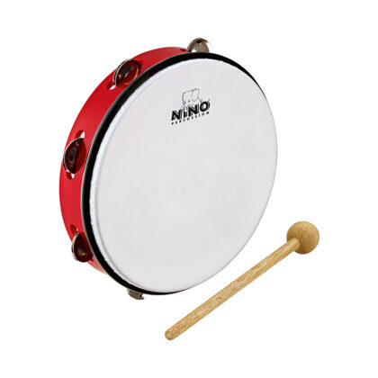 NINO24R Тамбурин 10", пластик, одни ряд бубенцов, Nino Percussion