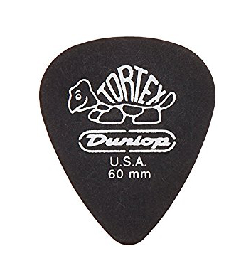 488P.60 Tortex Pitch Black Standard Медиаторы 12шт, толщина 0,60мм, Dunlop