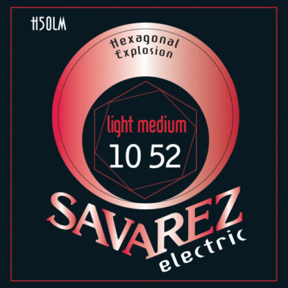 H50LM Hexagonal Explosion Комплект струн для электрогитары, никелированные, 10-52, Savarez