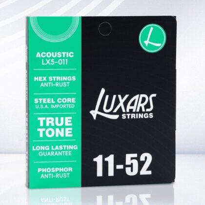 LX5-011 Комплект струн для акустической гитары, фосфорная бронза, 11-52, Luxars