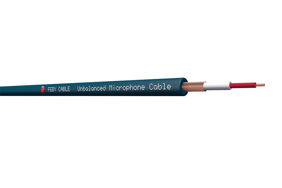 FC122BK-100 Кабель инструментальный, черный, 100м, Feby Cable