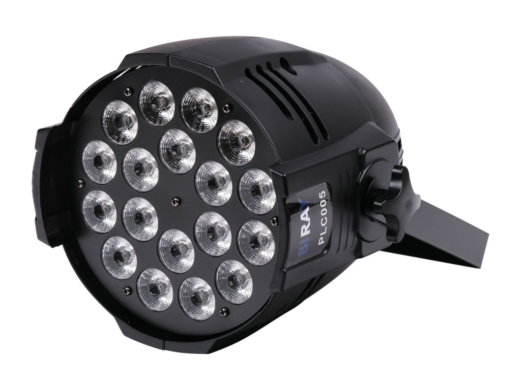 PLC005 Светодиодный прожектор, RGBWA LED 18х10Вт, Bi Ray