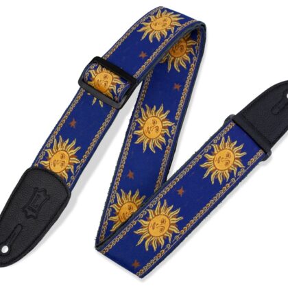 MPJG-SUN-BLU Print Series Ремень для гитары, тканый, солнце/синий, Levy's