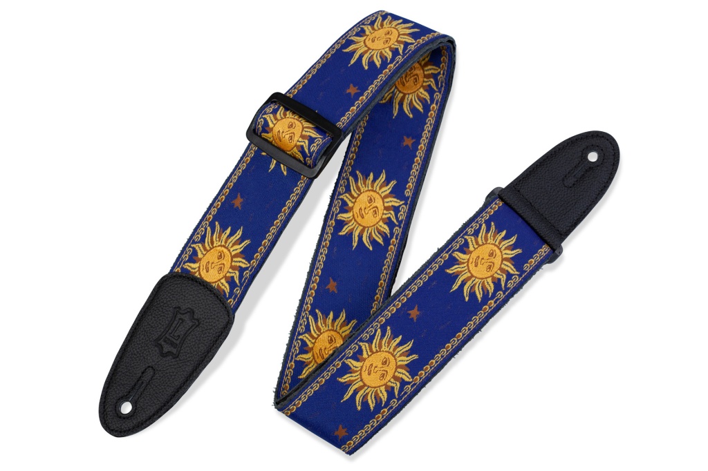 MPJG-SUN-BLU Print Series Ремень для гитары, тканый, солнце/синий, Levy's