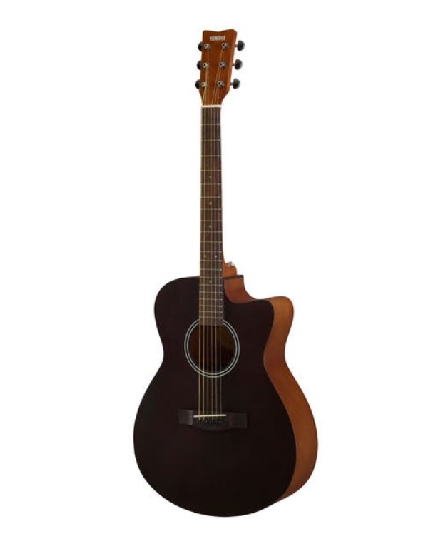 FS400C-SMB Гитара акустическая, с вырезом, черная, Yamaha