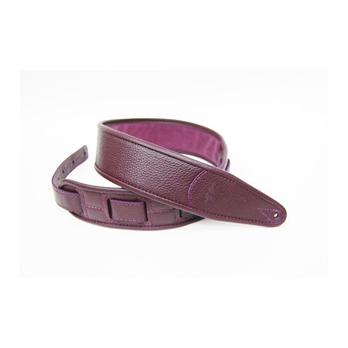 FL700006CU Leather Custom Ремень для гитары, кожаный, бордовый, Fidel