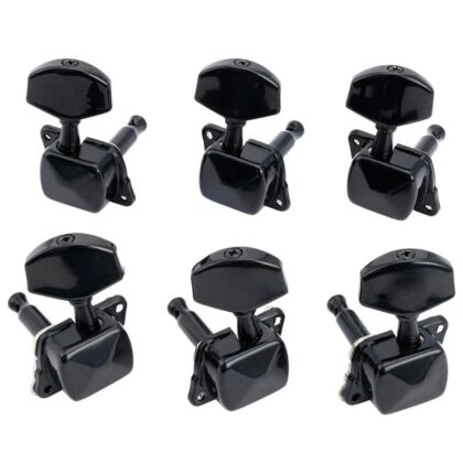 MX1351BK-3MX1352BK-3 Колки для гитары 3+3, черные, Musiclily
