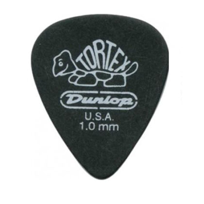 488P1.0 Tortex Pitch Black Standard Медиаторы 12шт, толщина 1,00мм, Dunlop