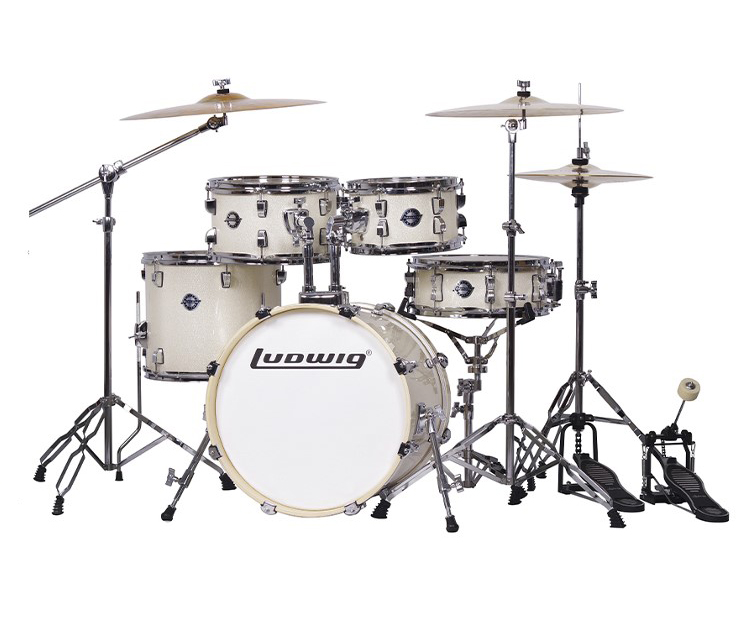 LC196-2 Accent Pro Барабанная установка, белая (2 коробки), Ludwig
