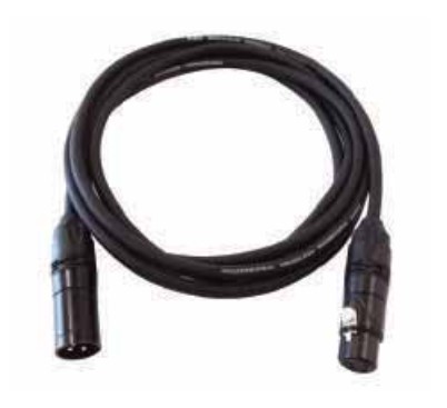 DMX3-10 Кабель DMX, XLR 5p, 10м, Leem