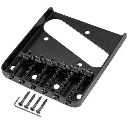 MX1841BK Бридж для электрогитары Tele, черный, Musiclily