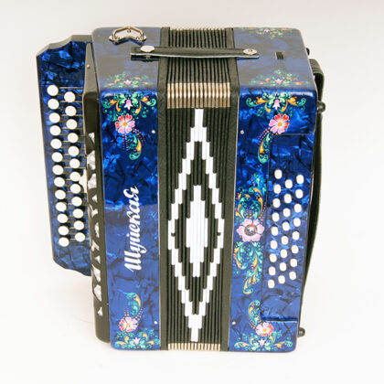 S32XL-A-BL Гармонь "Шуйская" 25х25-III-2, синяя, Шуйская гармонь