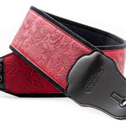 8419612001619 Groove Sandokan Red AA Ремень для гитары, текстиль/синтетика, RightOn Straps