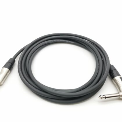 E71-JR-J-0500-0 Кабель гитарный (инструментальный) Jack-Jack угловой, 5м, ZZcable