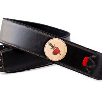 8419612002388 Groove Old School Heart Ремень для гитары, текстиль/синтетика, RightOn Straps
