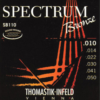SB110 Spectrum Bronze Комплект струн для акустической гитары, сталь/бронза, 010-050, Thomastik