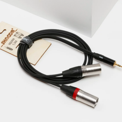 MJ2XM-1,5m Y-кабель 3,5 мм миниджек - 2 XLR "папа", 1,5 м, SHNOOR