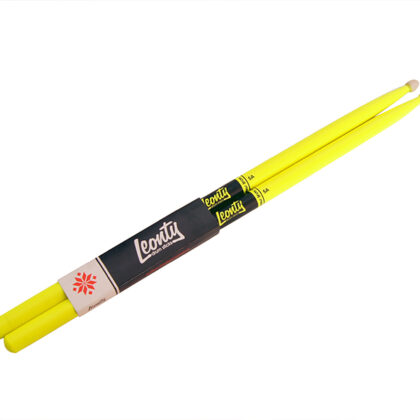LFL5A Fluorescent Lemon 5А Барабанные палочки, граб, флуоресцентные зеленые, Leonty