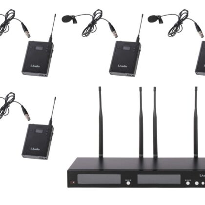 RWS-4BLV Беспроводная микрофонная система, 4 петличных микрофона, LAudio