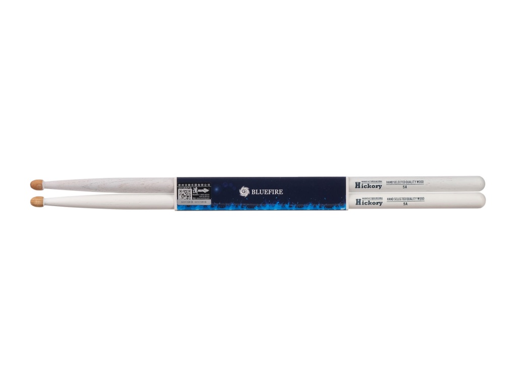 10104005 Colored Series Bluefire 5A WHITE Барабанные палочки, орех гикори, белые, HUN