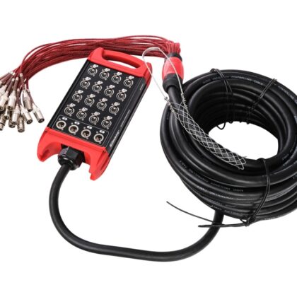 BCB403-20m Сценическая коммутационная коробка 16хXLR входов + 4хXLR выхода, 20м, Soundking