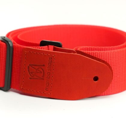 MB5031-090 Ремень для гитары, нейлоновый, красный, Mamba straps